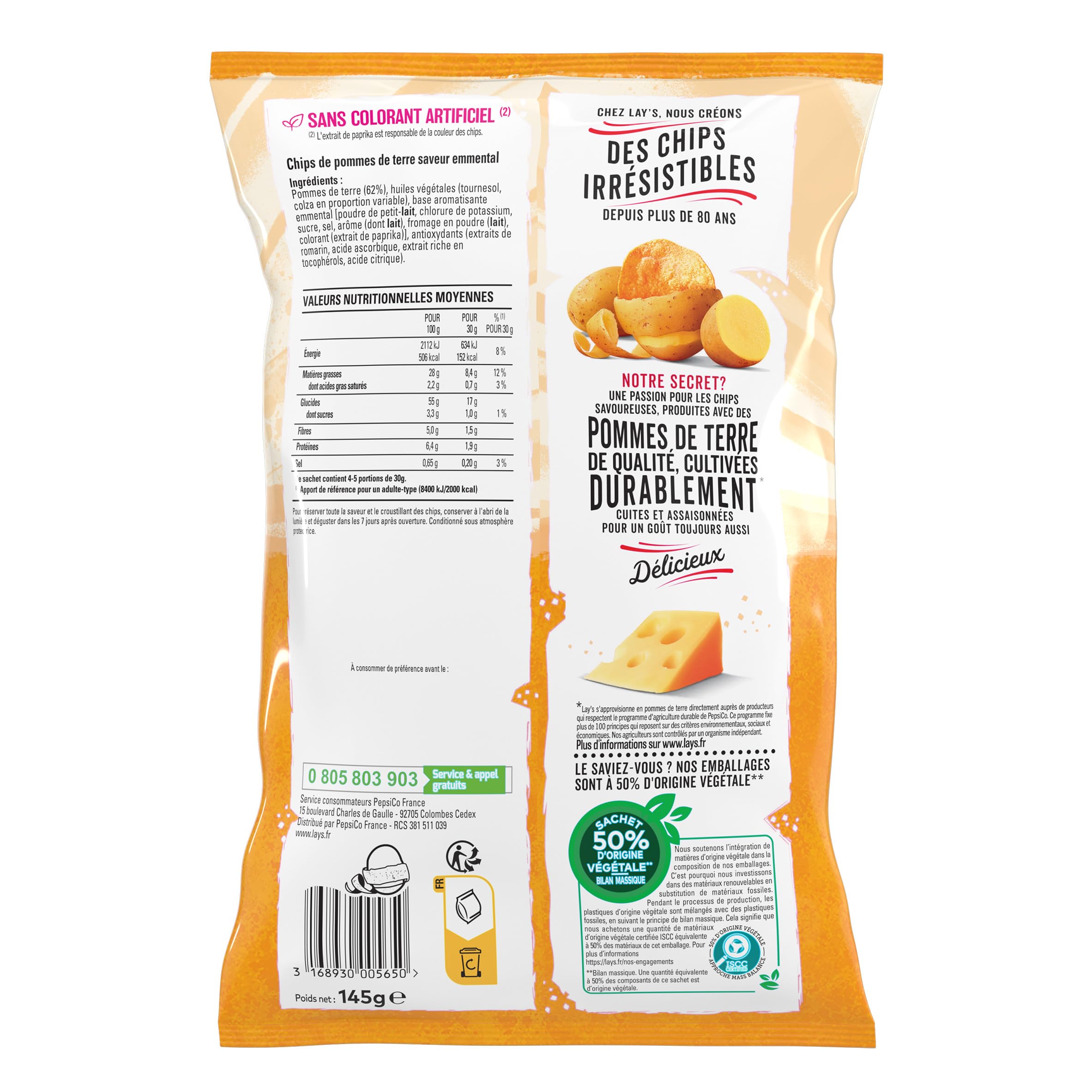 lay-s-classique-chips-emmental-145-g-fromage image 2