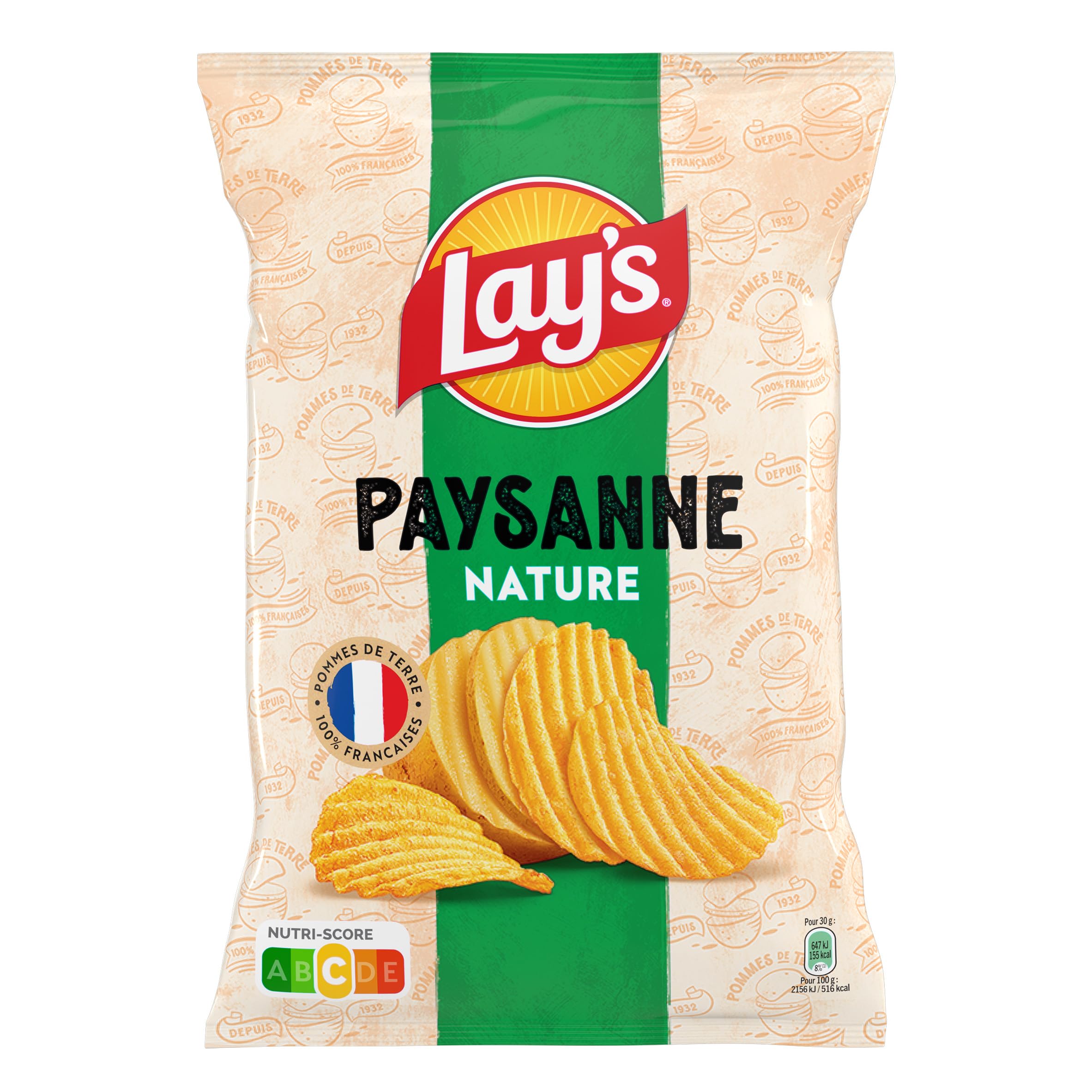 lay-s-recette-paysanne-chips-nature-3-1-kg-ondul-es-fran-aises image 3