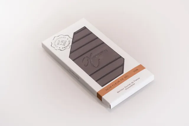 hawecker-les-tablettes-chocolat-venezuela-70-tablette-fleur-de-sel-85g image 1