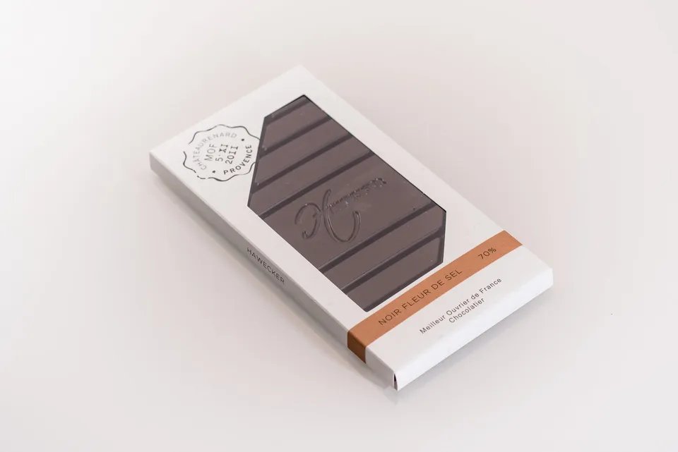 hawecker-les-tablettes-chocolat-venezuela-70-tablette-fleur-de-sel-85g image 1