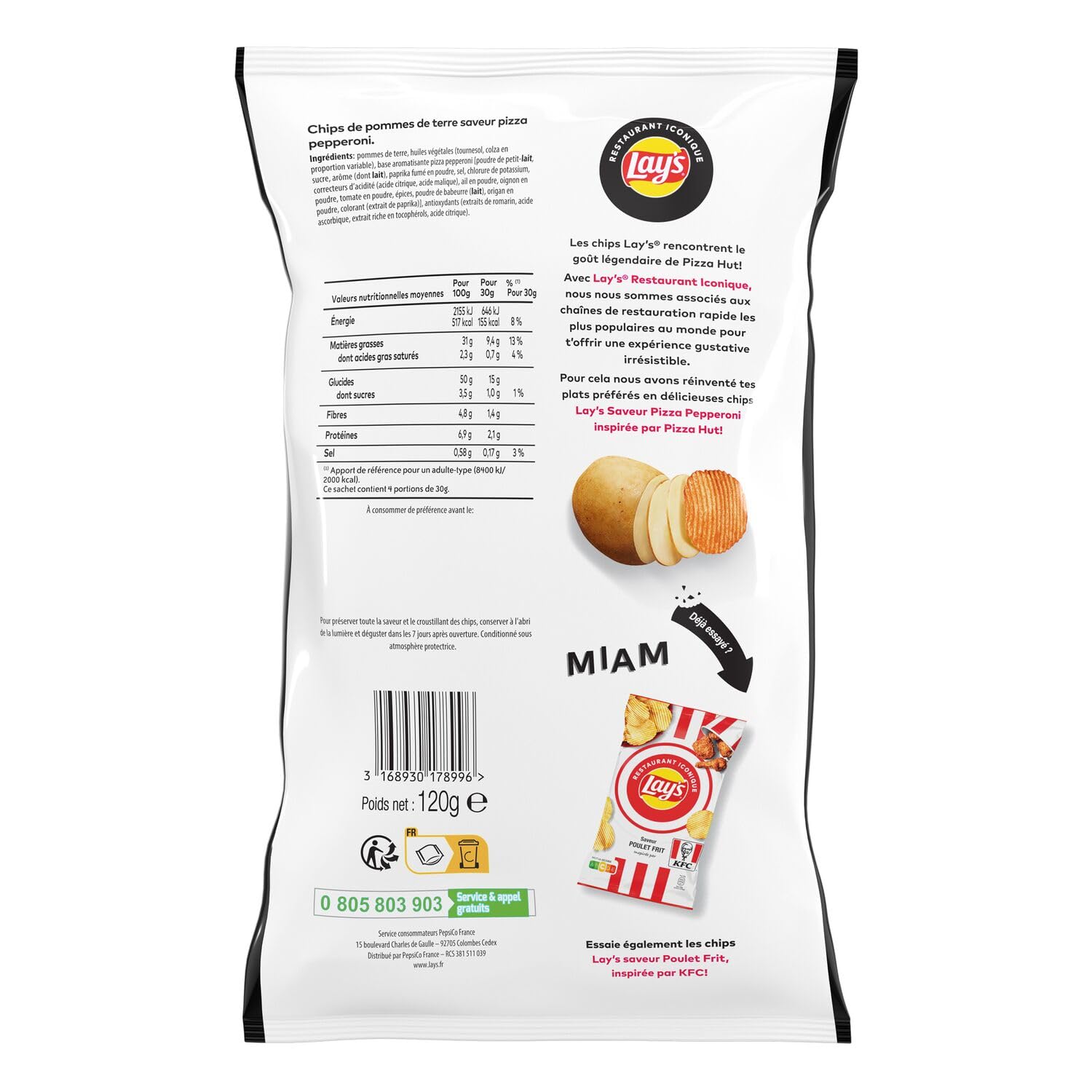 lay-s-pizza-hut-pepperoni-chips-ondul-es-120g-dition-limit-e image 2