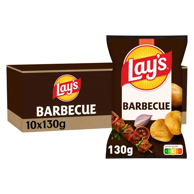 lay-s-classique-barbecue-chips-130g-lot-de-10 image 1