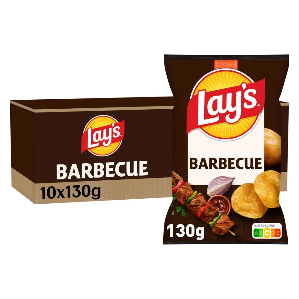 lay-s-classique-barbecue-chips-130g-lot-de-10 image 1