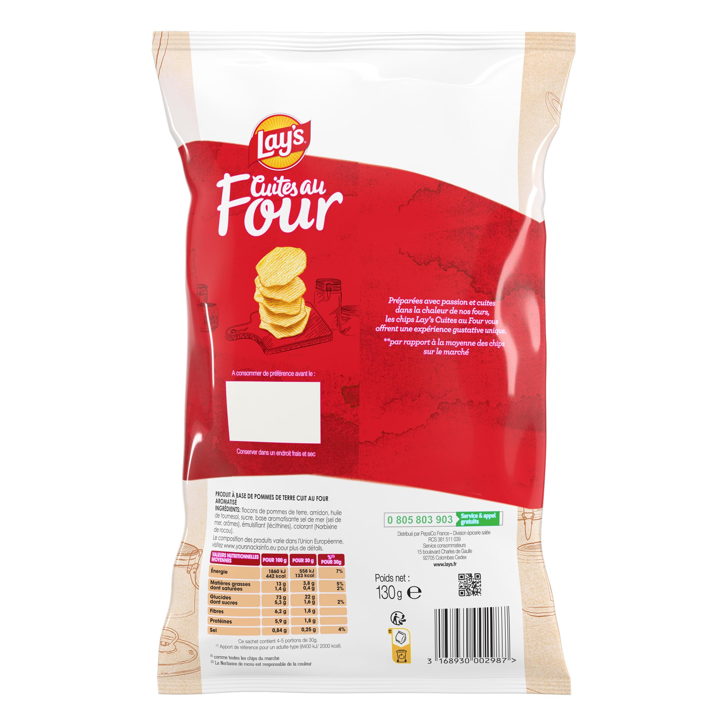 lay-s-cuites-au-four-chips-nature-130-g-stri-es image 4