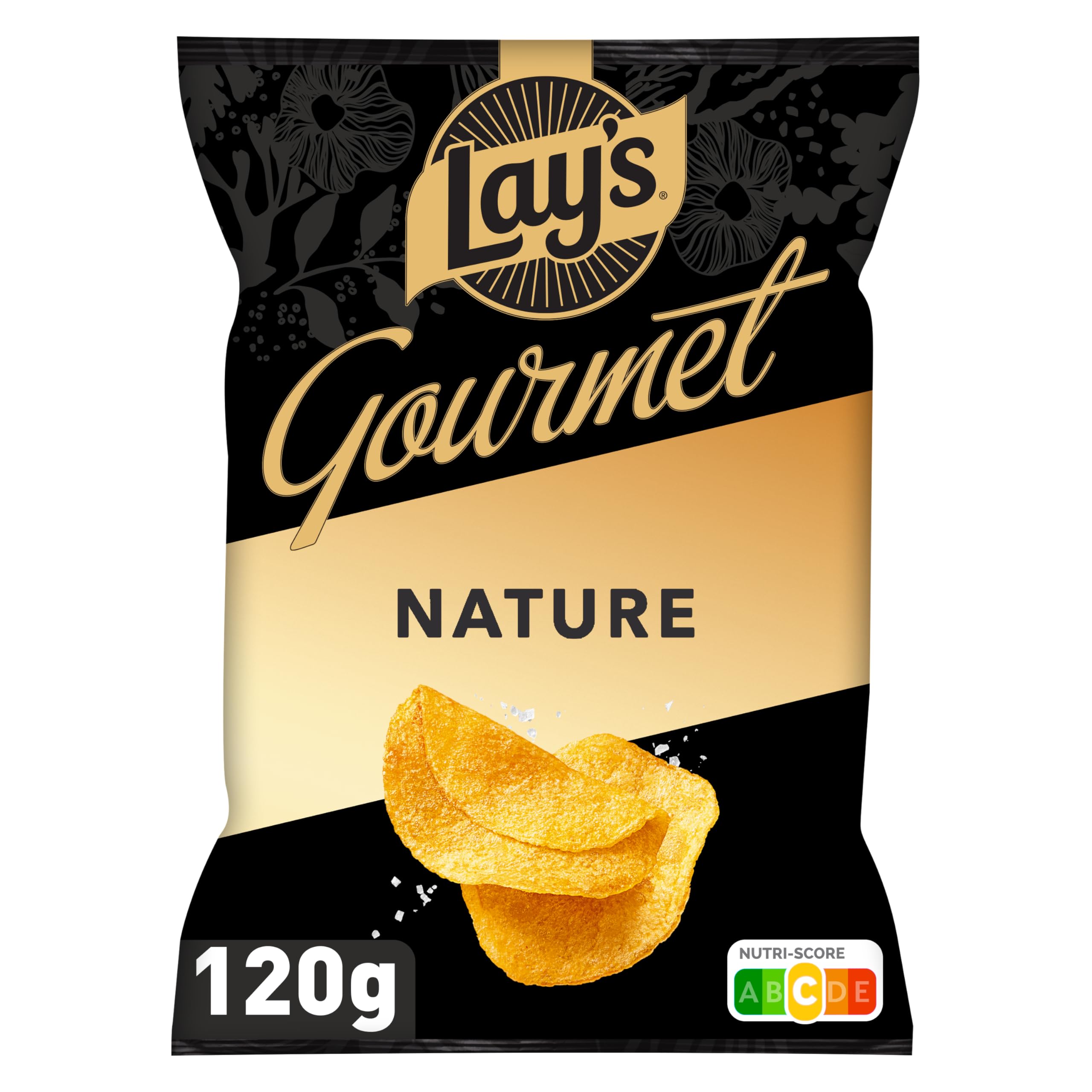 lay-s-gourmet-chips-nature-120g-lot-12-sal-es-croustillantes image 3