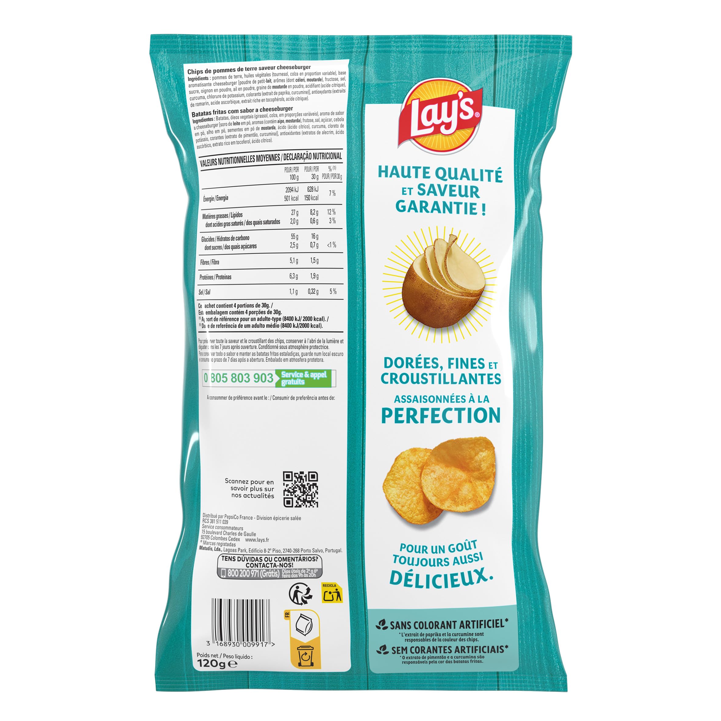 lay-s-classique-chips-cheeseburger-120g image 2