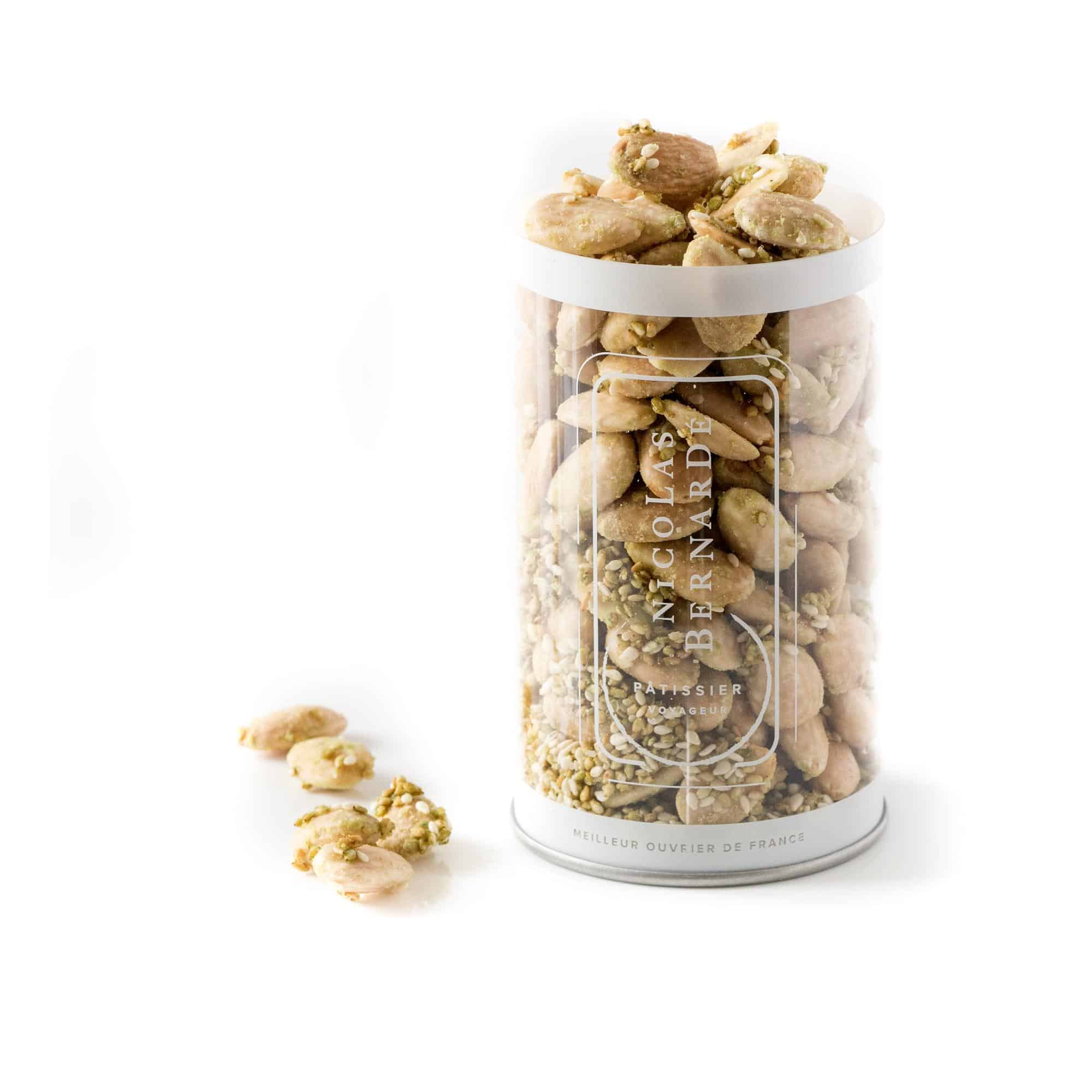 nicolas-bernard-picerie-fine-amandes-s-same-wasabi-150g image 1