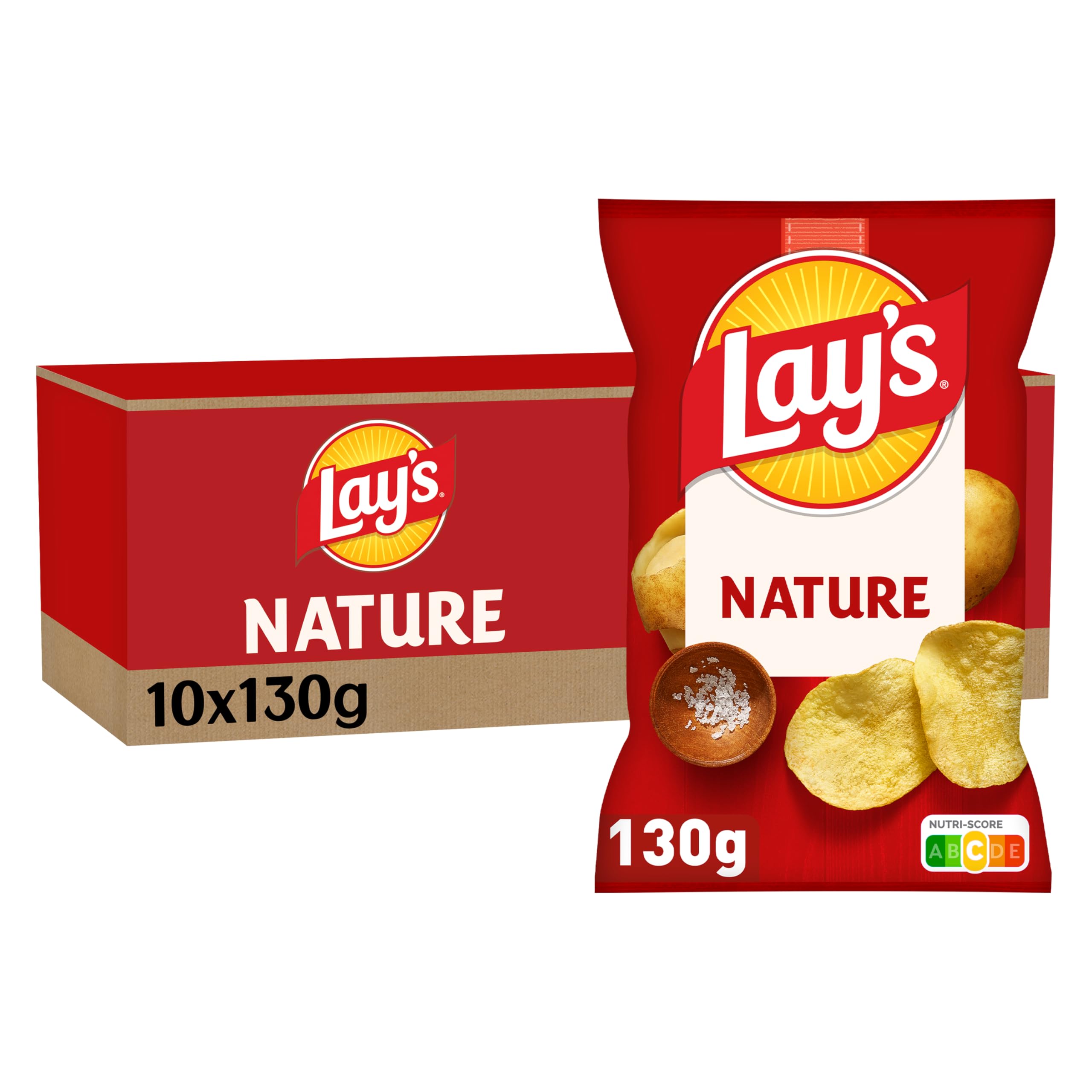 lay-s-classique-chips-nature-130g-lot-de-10-sal-es image 1