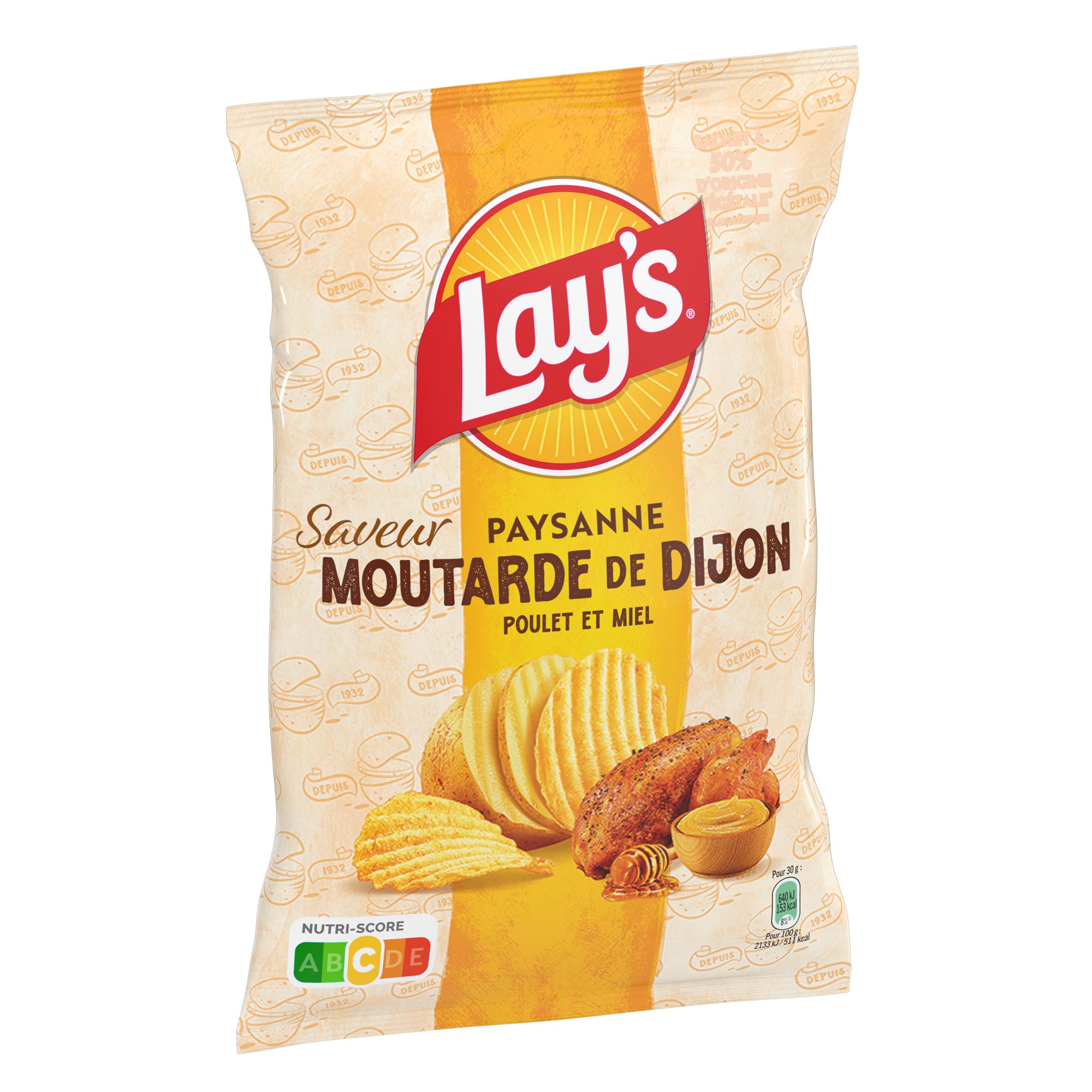 lay-s-paysanne-poulet-moutarde-miel-chips-120g image 4