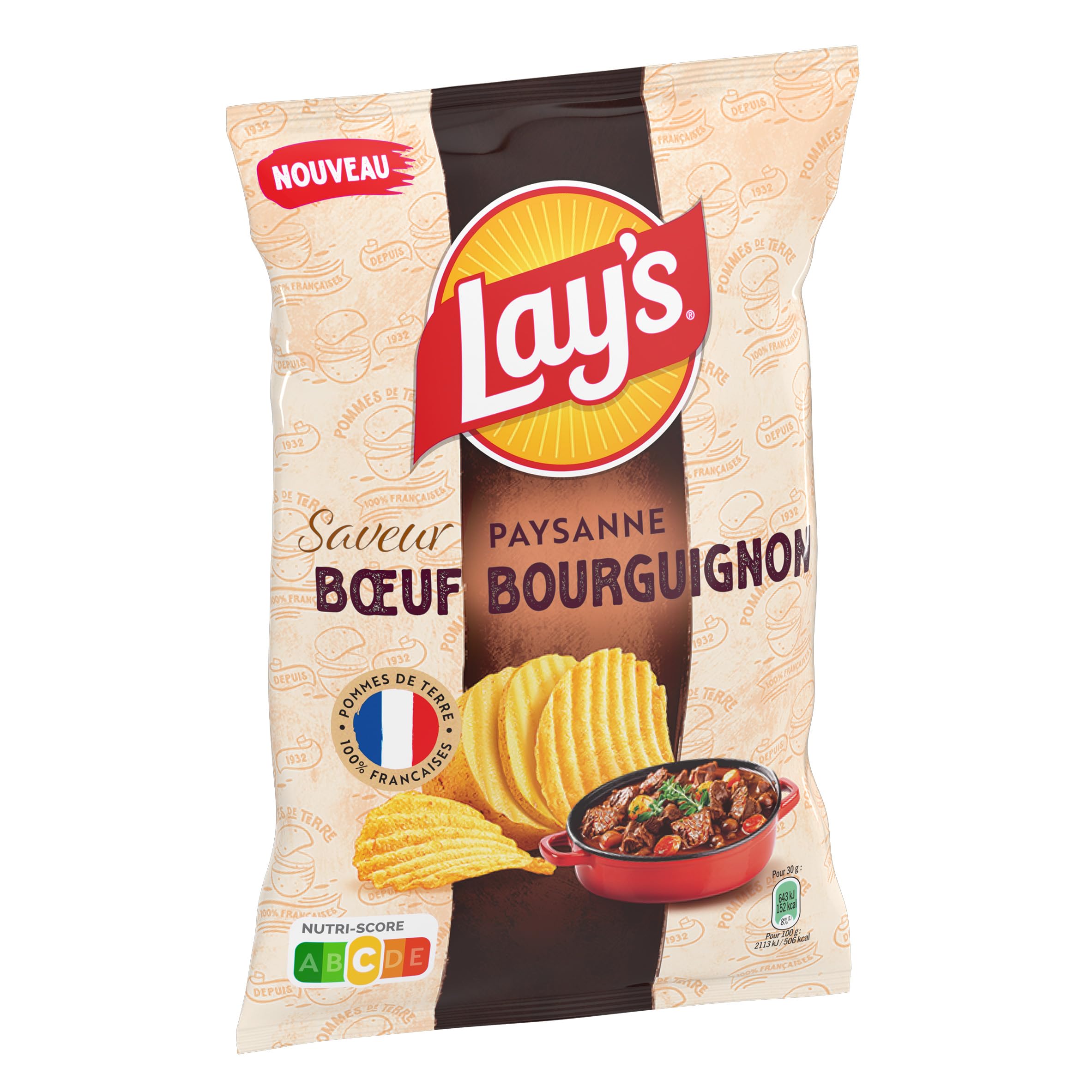 lay-s-paysanne-b-uf-bourguignon-chips-120g image 4