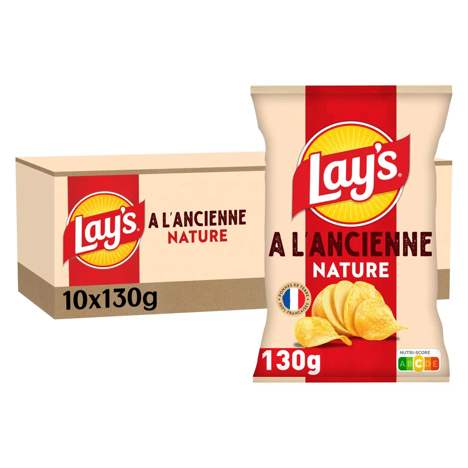 lay-s-l-ancienne-chips-nature-130g-lot-de-10-paisses image 1