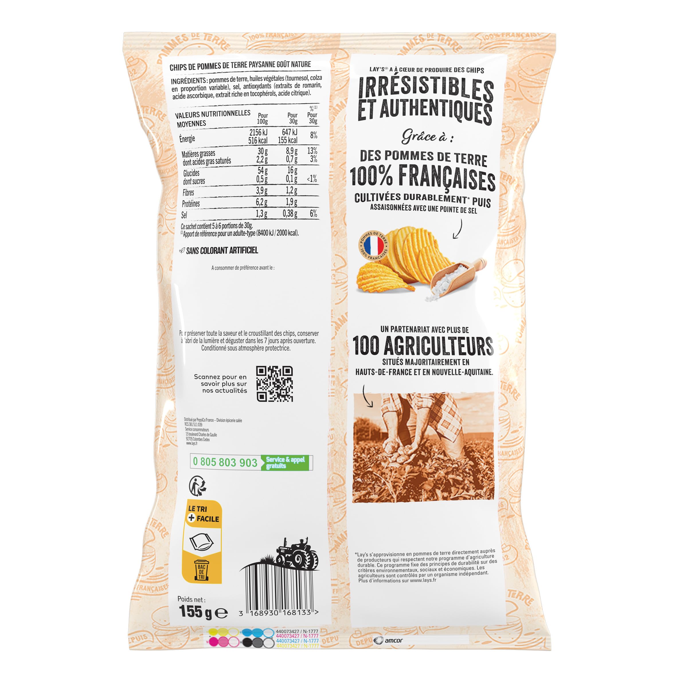 lay-s-recette-paysanne-chips-nature-3-1-kg-ondul-es-fran-aises image 2