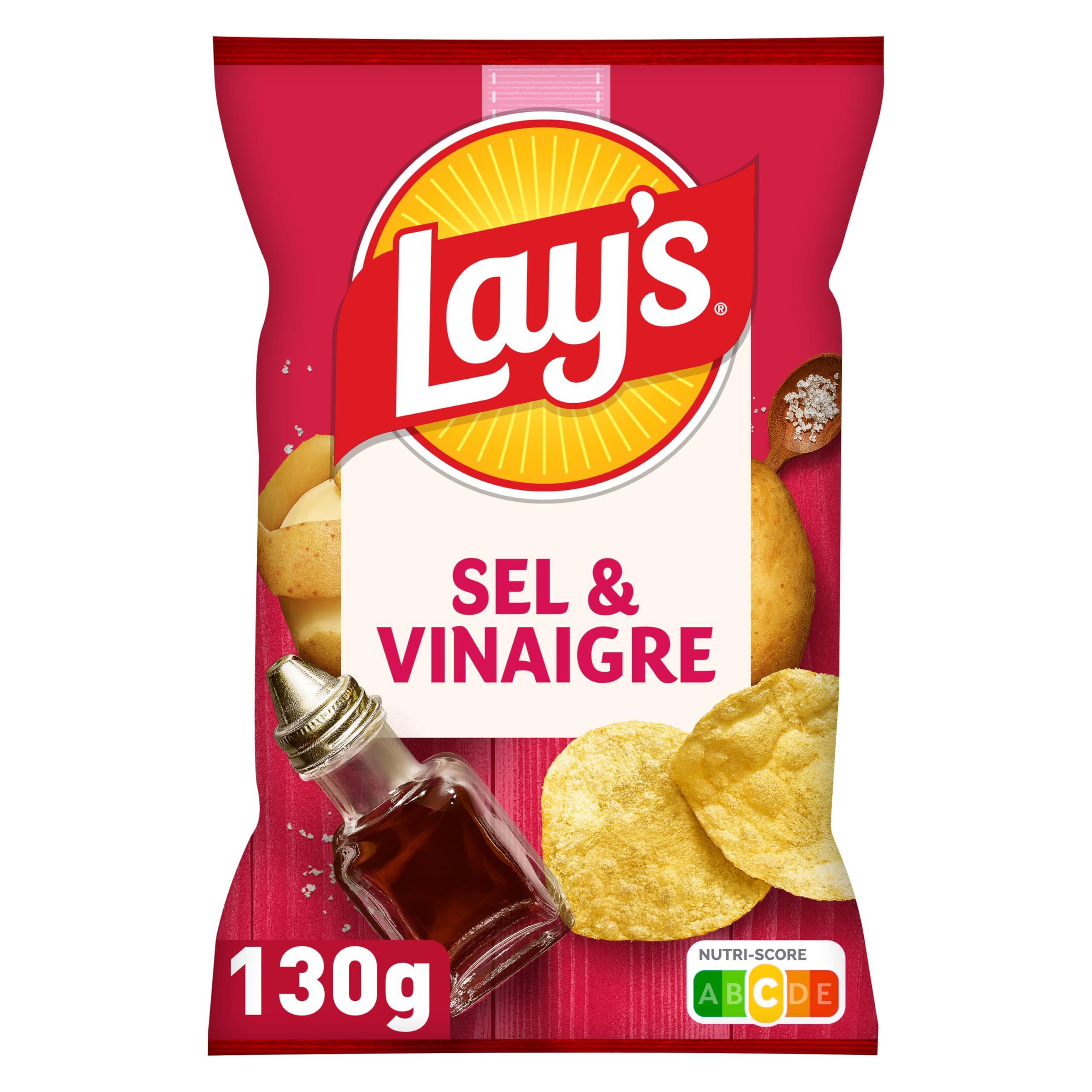 lay-s-classique-sel-et-vinaigre-chips-130g image 1