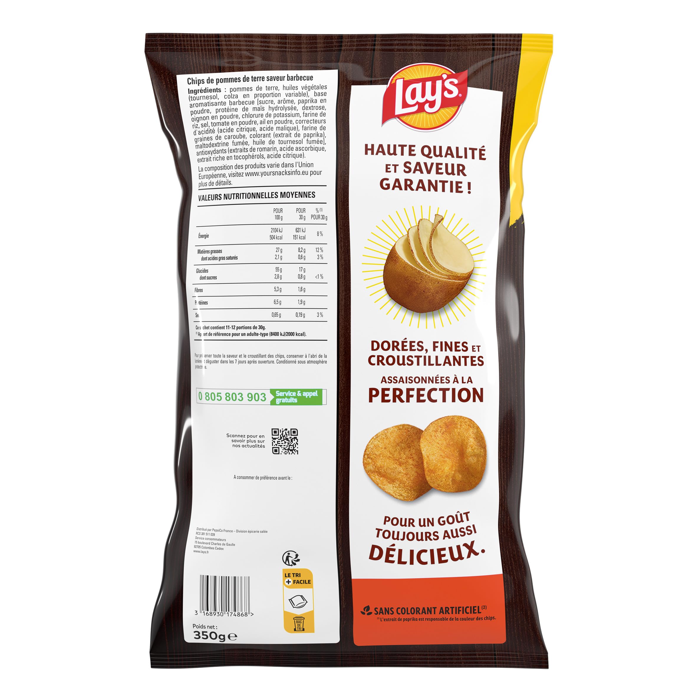 lay-s-classique-chips-barbecue-maxi-format-350g image 2