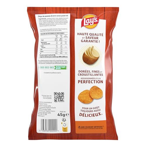 lay-s-format-individuel-poulet-r-ti-chips-20x45g-croustillantes image 8