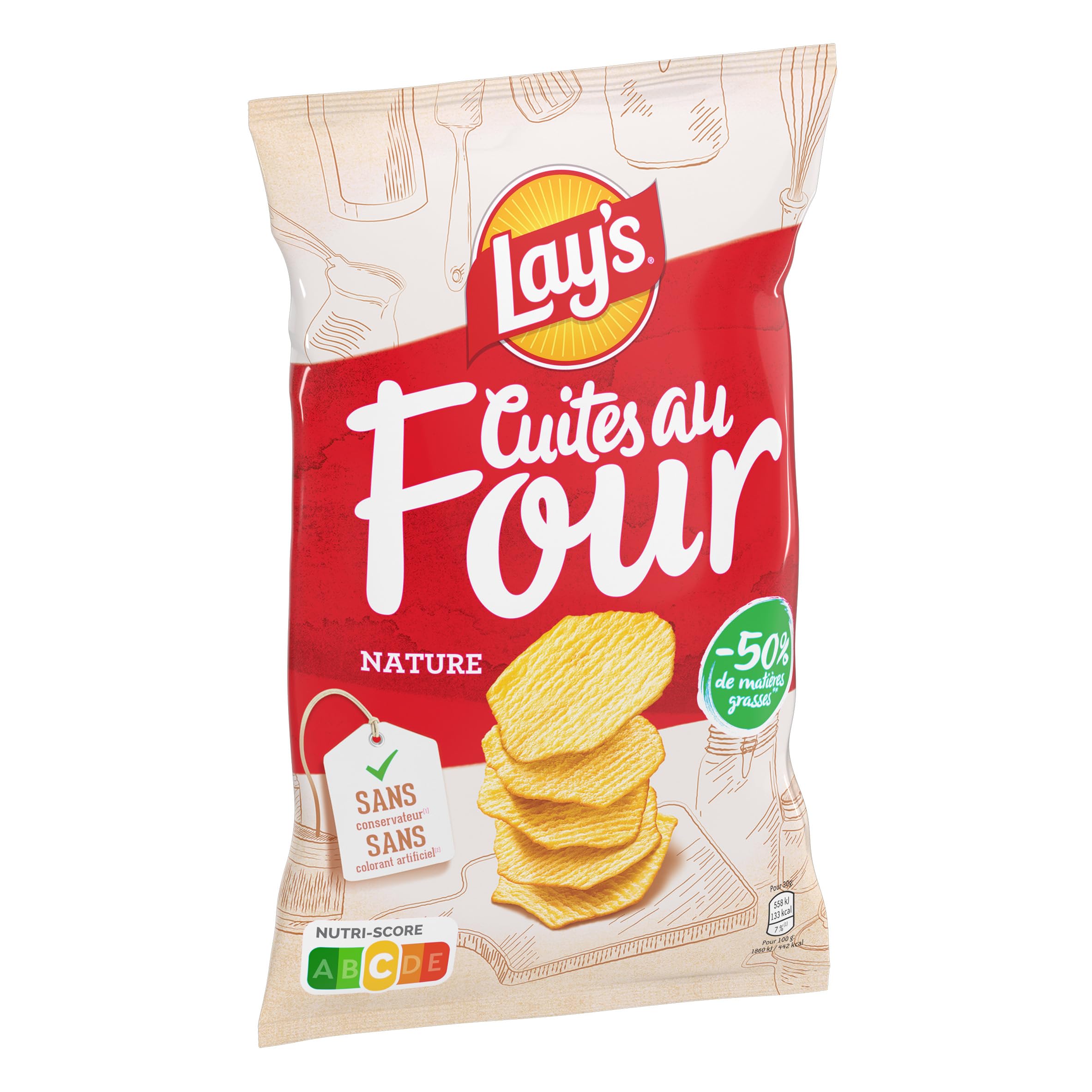 lay-s-cuites-au-four-chips-nature-130-g-stri-es image 3