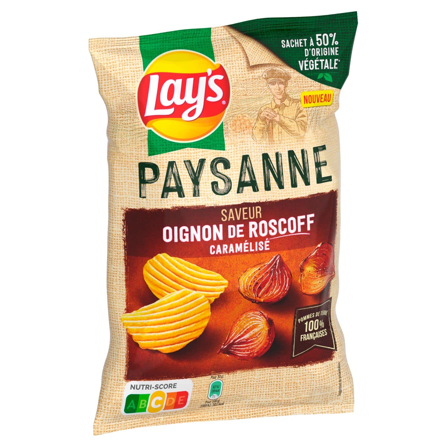 lay-s-paysanne-chips-oignon-roscoff-120-g-ondul-es image 4