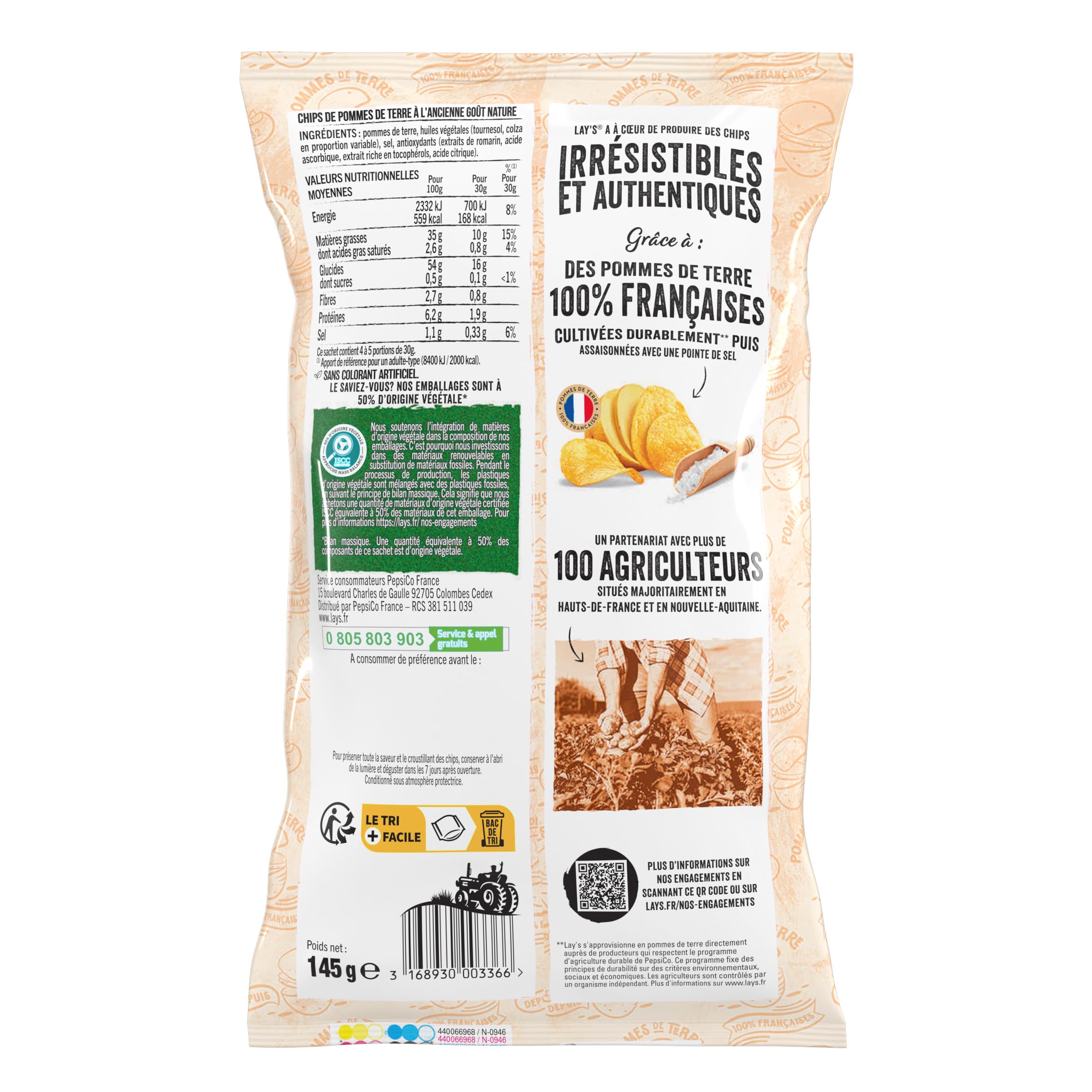 lay-s-recette-l-ancienne-chips-nature-145-g-croustillantes image 2