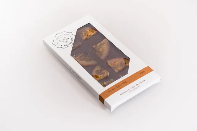 hawecker-noir-orange-70-tablette-chocolat-orange-85-g image 1