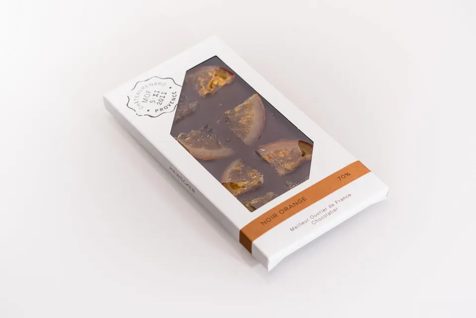 hawecker-noir-orange-70-tablette-chocolat-orange-85-g image 1