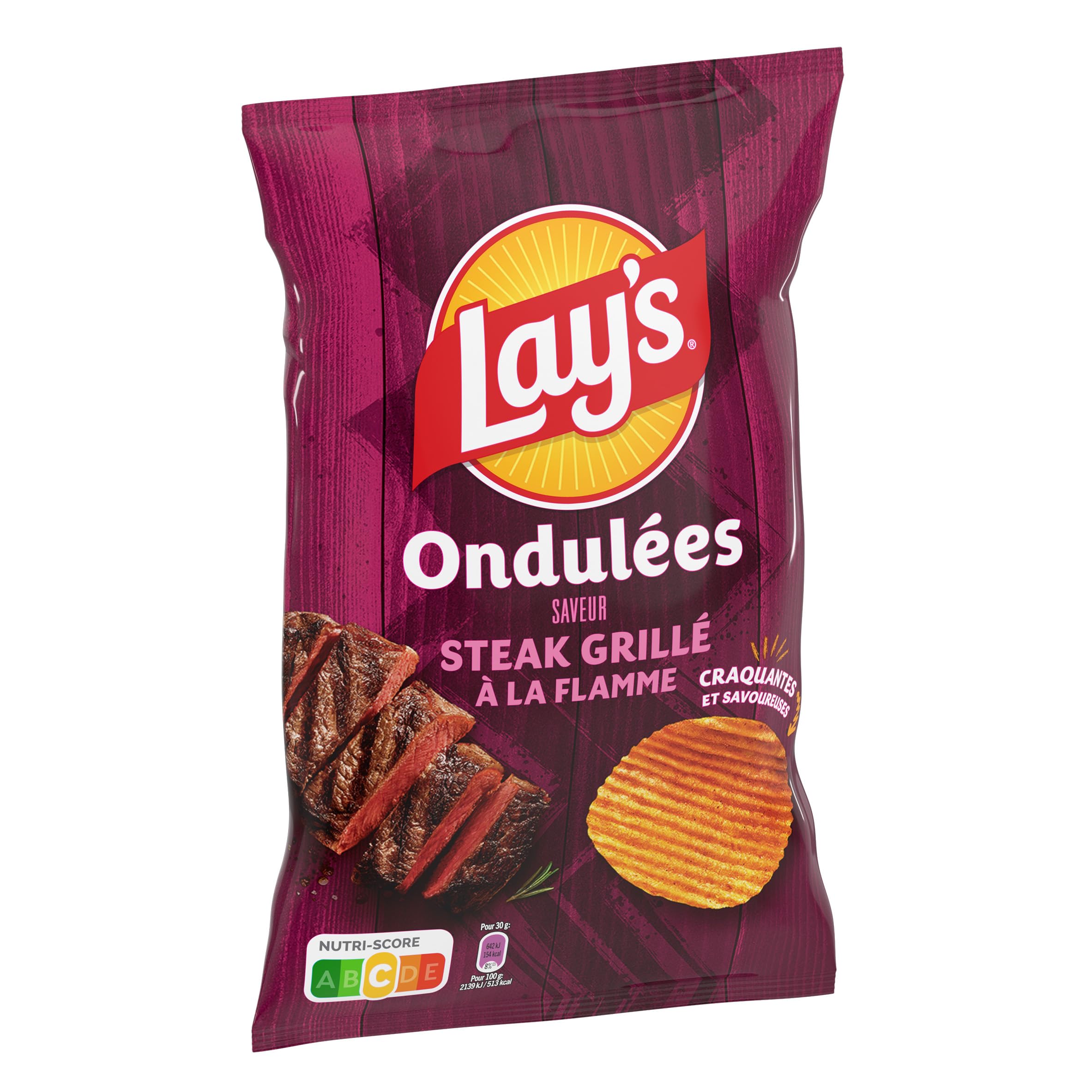 lay-s-ondul-es-chips-steak-grill-la-flamme-120g image 4