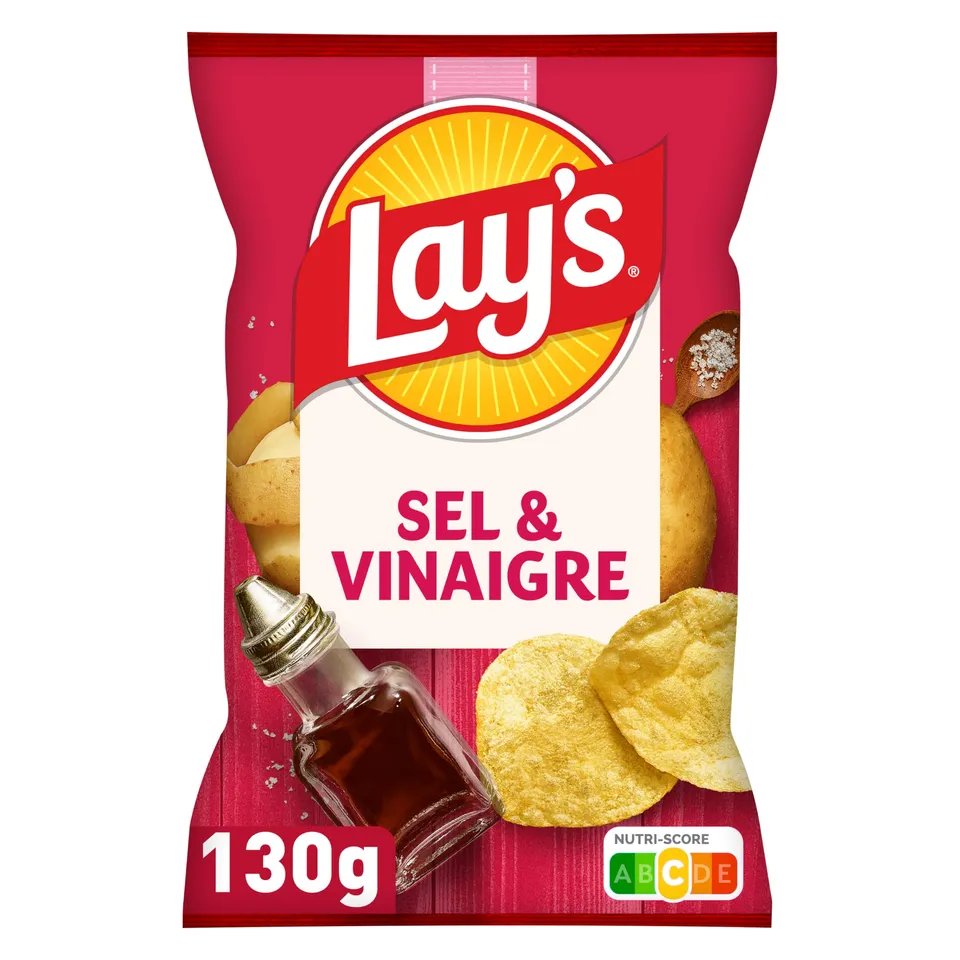 lay-s-classique-sel-et-vinaigre-chips-130g image 1
