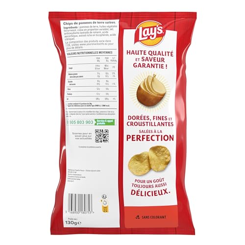 lay-s-classique-chips-nature-130g-lot-de-10-sal-es image 5