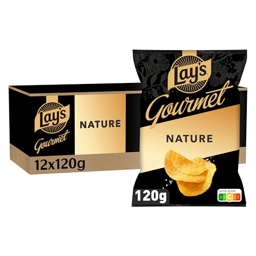 lay-s-gourmet-chips-nature-120g-lot-12-sal-es-croustillantes image 4