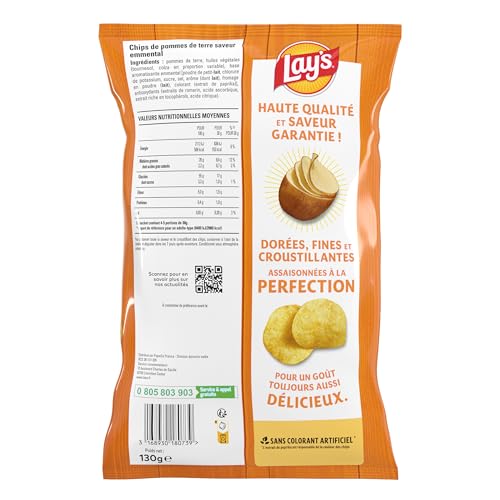 lay-s-classique-chips-emmental-fromage-130g-lot-de-10 image 5
