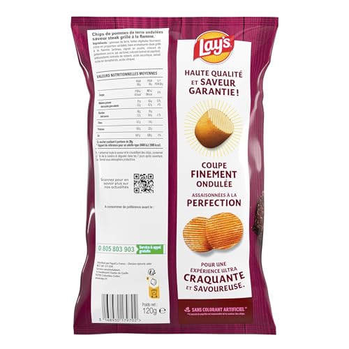 lay-s-ondul-es-chips-steak-grill-la-flamme-120g image 7