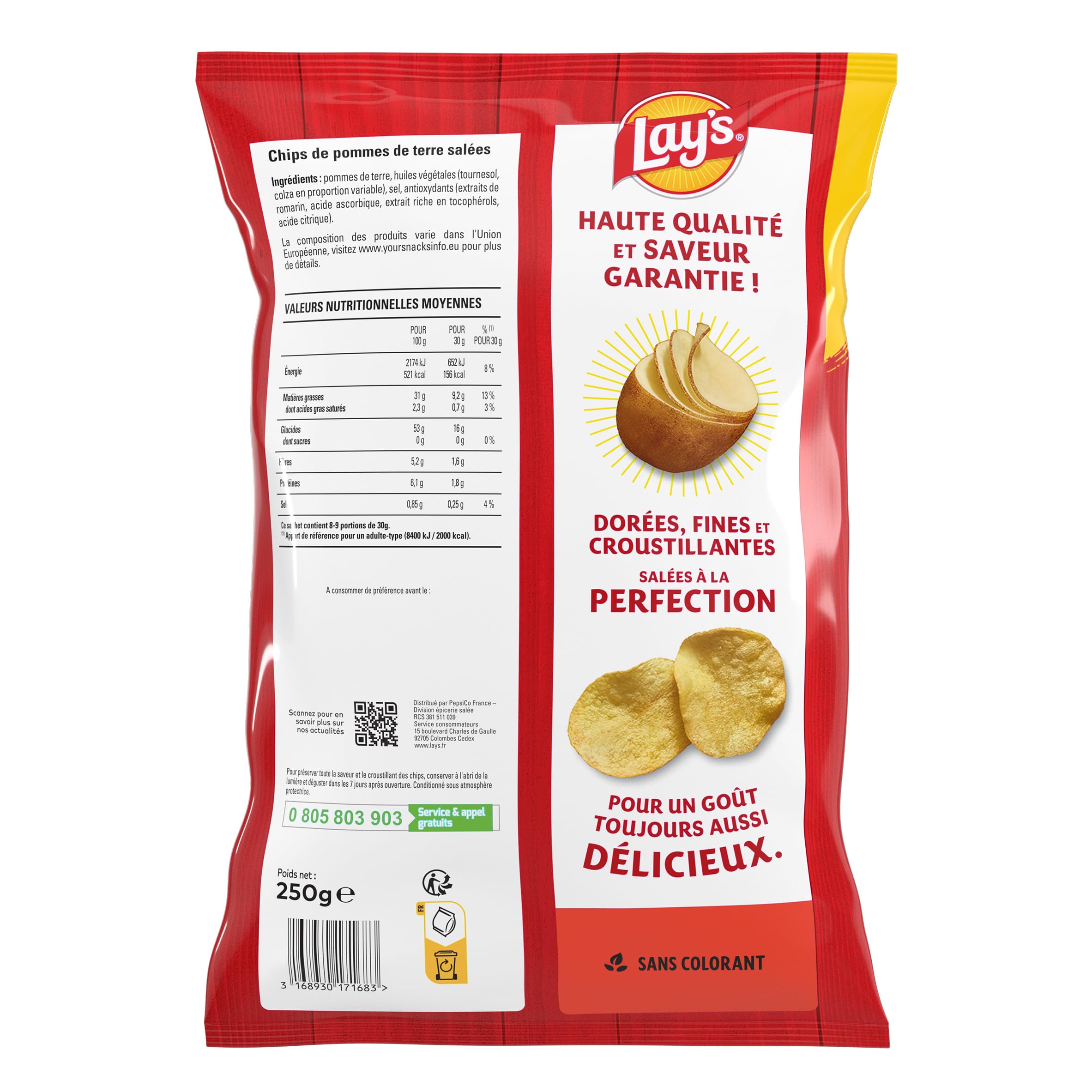 lay-s-classique-chips-nature-format-familial-250g image 2