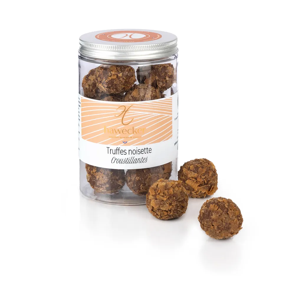 hawecker-les-gourmandises-truffes-pralin-croustillant-truffes-noisettes image 1