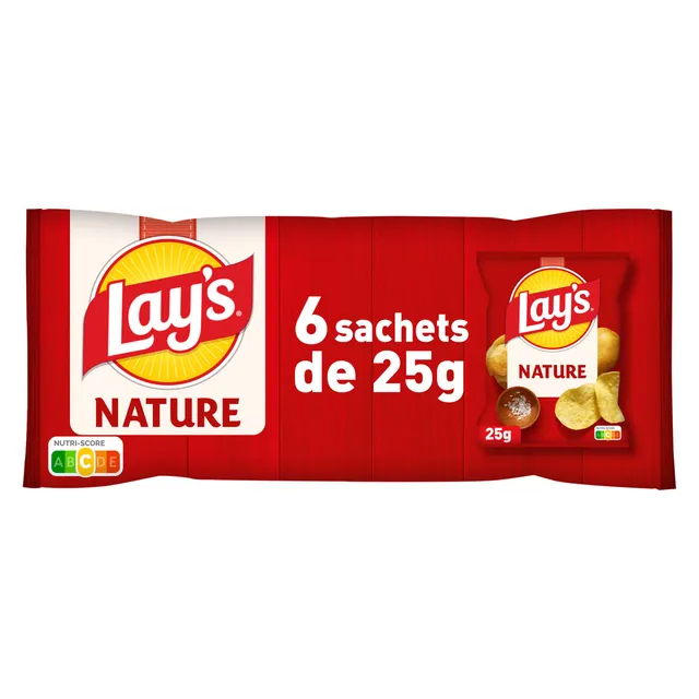 lay-s-format-individuel-sel-de-mer-chips-nature-6x25g-fines image 1