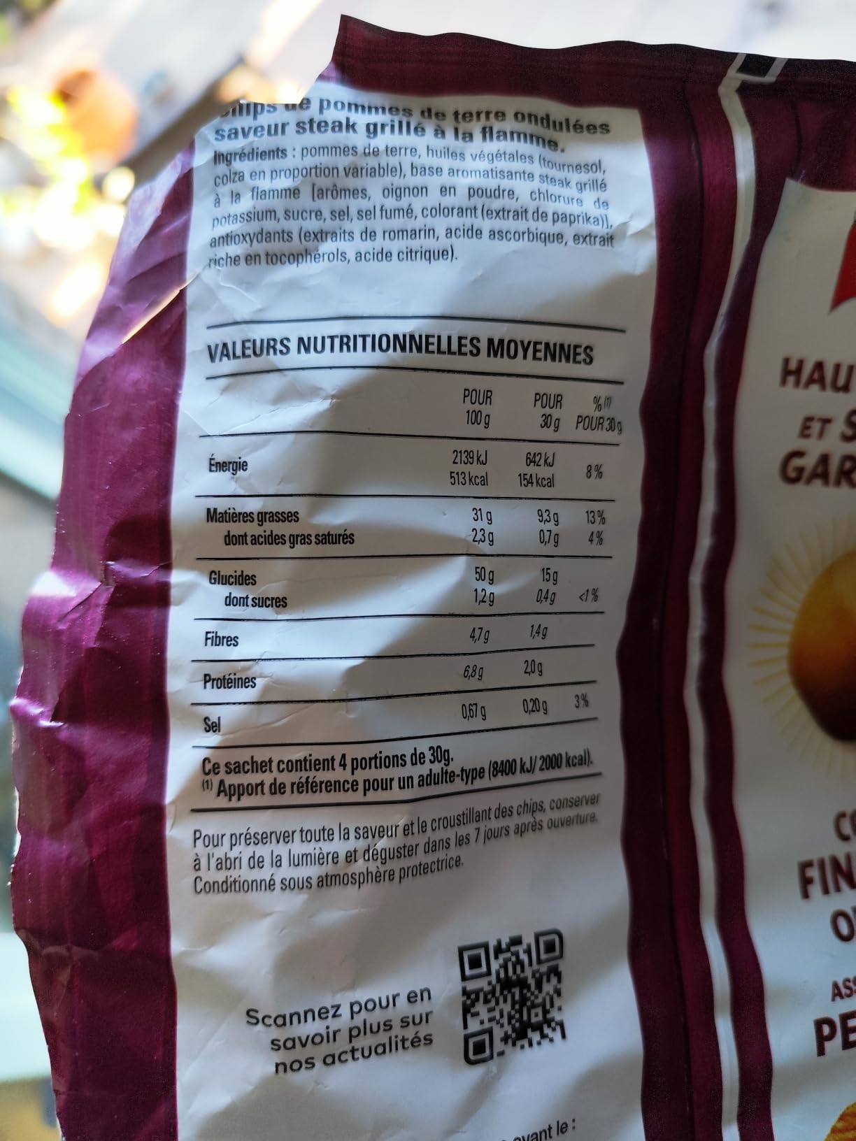 Sachet correct